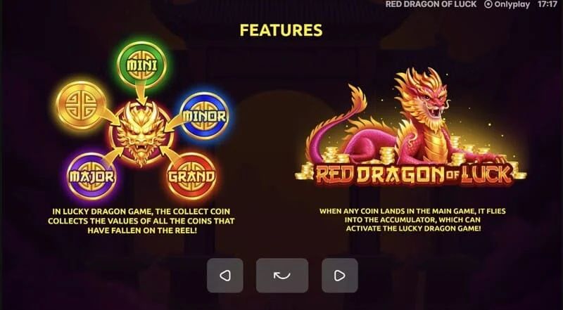 Red Dragon of Luck - Jackpot Mini, Minor, Major dan Grand
